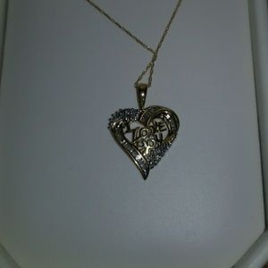 "I Love You" Necklace 10k